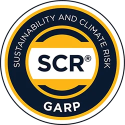 GARP Sustainability and Climate Risk (SCR) certificate badge