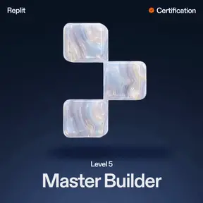 Replit Level 5 Master Builder certification badge